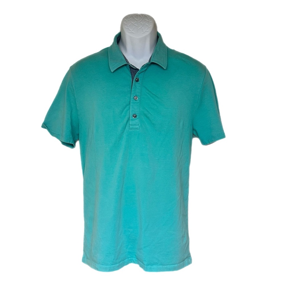 Express Men’s Teal Green Performance Stretch Soft Cotton Polo
